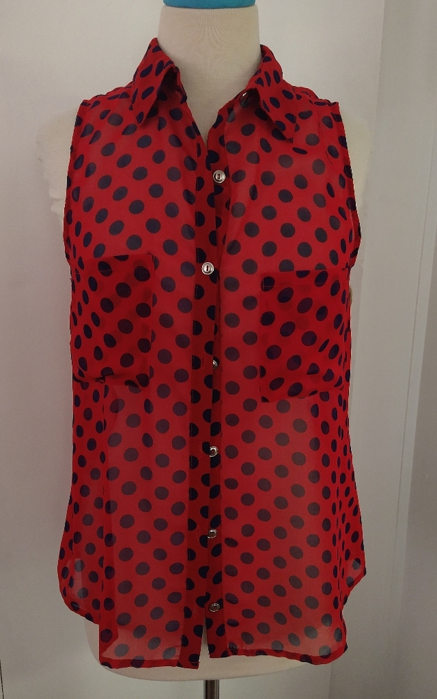 MOD Sleeveless Semi sheer Top